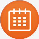 Calendar,flat,circle