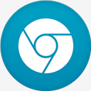 Chrome,flat,circle