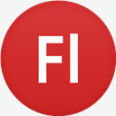 Flash,flat,circle