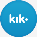 Kik,flat,circle