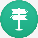 Navigation,flat,circle