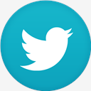 Twitter,flat,circle