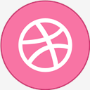 Dribbble,Round,With,Border