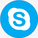 Skype,Round,With,Border