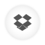 Dropbox,white,round