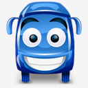 bus,blue,car