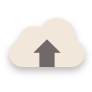 Cloud,Upload,flat,brown