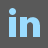 linkedin,grey