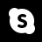 skype,white