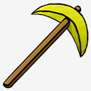 Gold,Pickaxe,Png