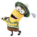 Minion,playing,golf,cartoon