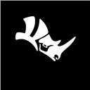 Rhinoceros,3D,black