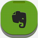 Evernote,Flat,Round