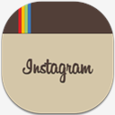Instagram,Flat,Round