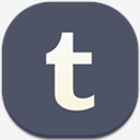 Tumblr,Flat,Round