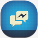 Facebook,Messenger,Flat,Round