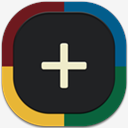 Google,Plus,Flat,Round