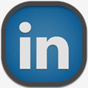 Linkedin,Flat,Round