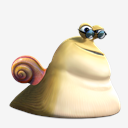 White,Shadow,Snail