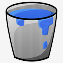 bucket,water