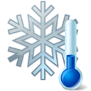 snowflake,thermometer