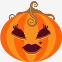 lady,pumpkin