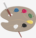 Palette,and,Brush