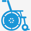 Wheelchair,blue