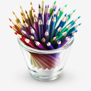 Colored,Pencils,in,Glass,Pencil