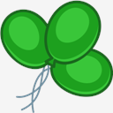 green,baloons