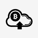 bitcoin,cloud,up,arrow