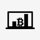 bitcoin,graphich,bar,laptop