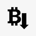 bitcoin,down,arrow