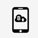 bitcoin,mobile,phone,cloud,up,arrow