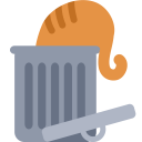 trash,cat