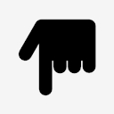 hand,pointing,down