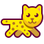leopard,contour