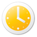 clock,yellow