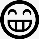 grinning