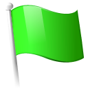 flag,green