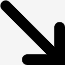 arrow,down,right