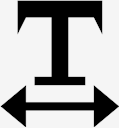 text,width