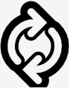 arrow,sync,outline