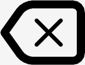 backspace,outline