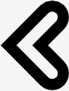 chevron,left,outline