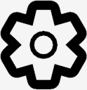 cog,outline