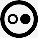 social,flickr,circular