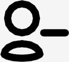 user,delete,outline