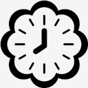 floral,clock