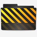 Folder,Black,Caution